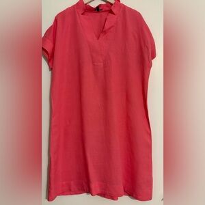 Talbots Pink Linen Dress